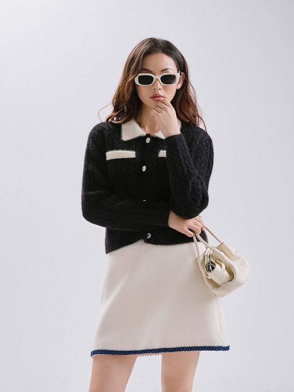 Chân váy tweet dáng A ngắn_AV.5-1011